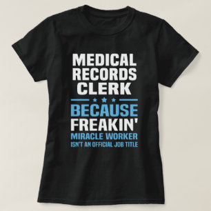 T-shirt Préposé aux dossiers médicaux