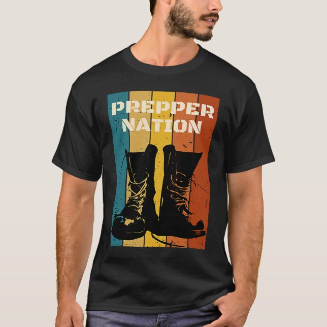 T-shirt Prepper Nation  1 (Devant)