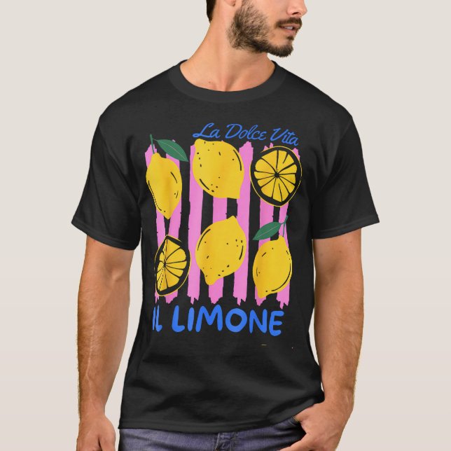 T-shirt Preppy Coastal Grand-mère Italien Limoncello Socia (Devant)