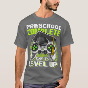 T-shirt Preschool Graduation Level Complete Gamer Last Day