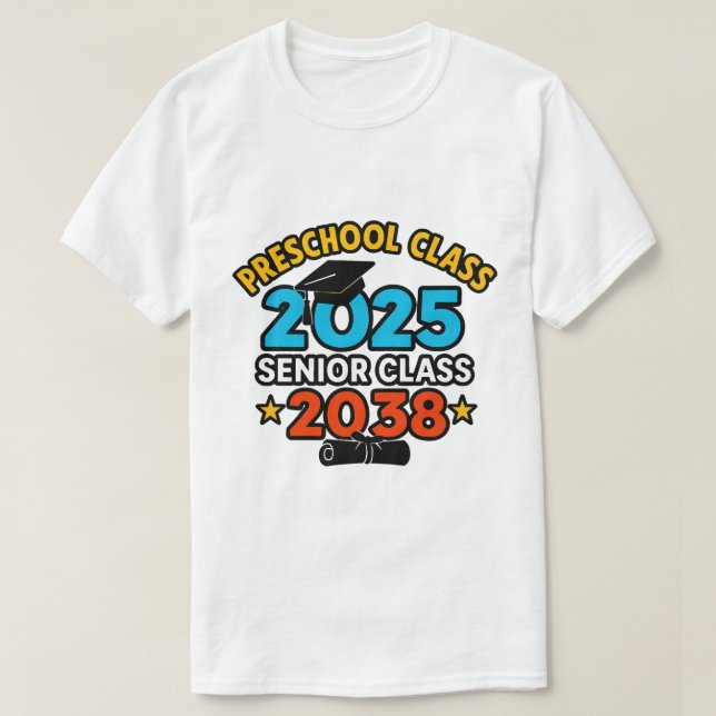 T-shirt Préscolaire 2025 Senior 2038 Class (Design devant)