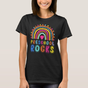 T-shirt Préscolaire Rocks Rainbow Girls Garçons Enseignant