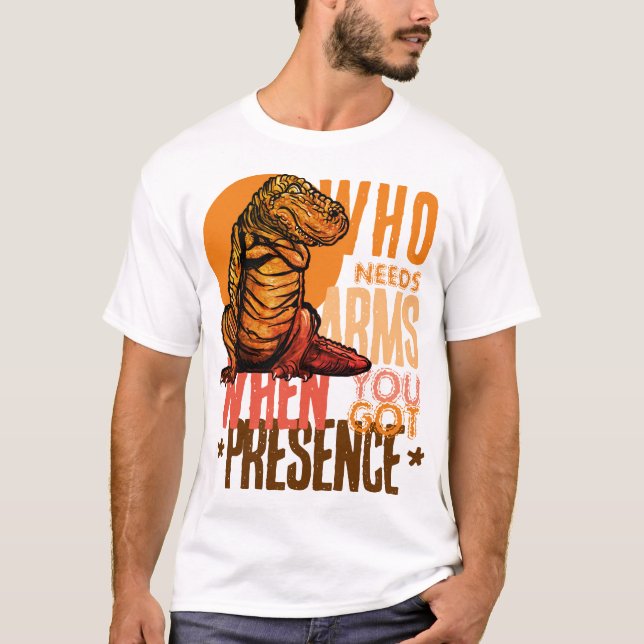 T-shirt Présence sur les blocs : la confiance T-Rex (Devant)