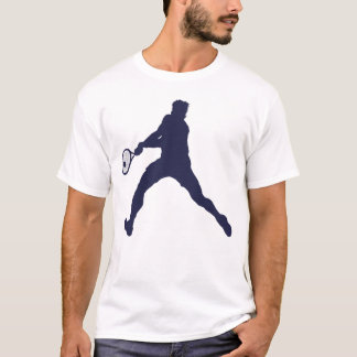 T-shirt Present Tennis Player Cute Silhouette Love Retro
