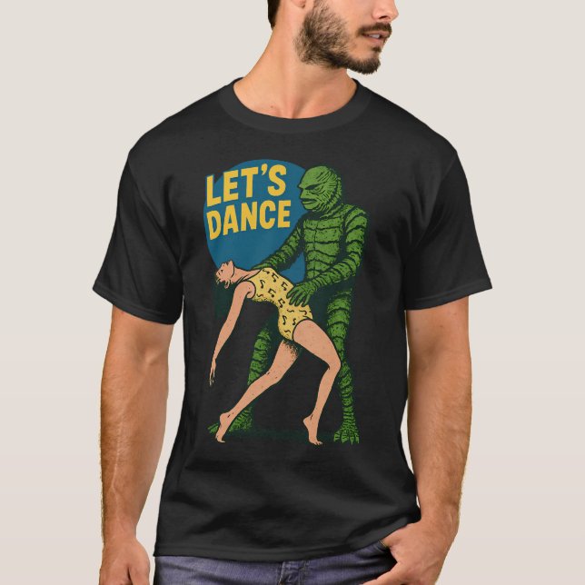 T-shirt Présentation de créature Let's Dance - Rétro Monst (Devant)