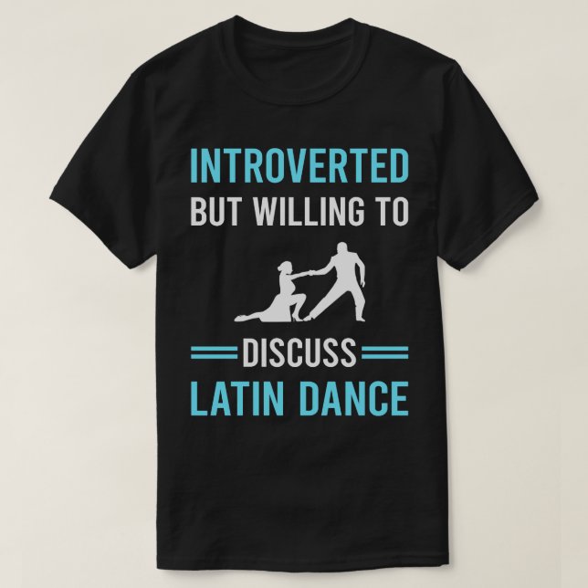 T-shirt Présenté Danseur de danse latine (Design devant)