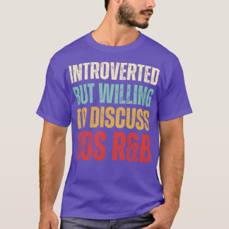 T-shirt Présenté mais disposé à discuter des années 90 RB