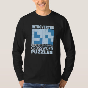 T-shirt Présenté mais prêt à discuter Crossword Puzzles
