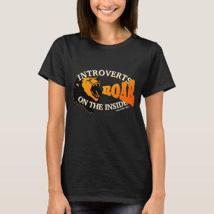 T-shirt PRÉSENTE ROAR SUR L'INTÉRIEUR Introverted