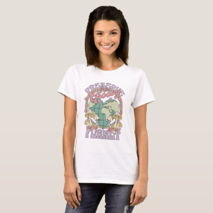 T-shirt Préserver Cette Planète Groovy Rétro Terre Champig
