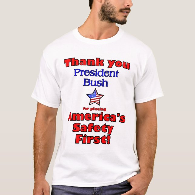 T-shirt Président Bush de Merci (Devant)