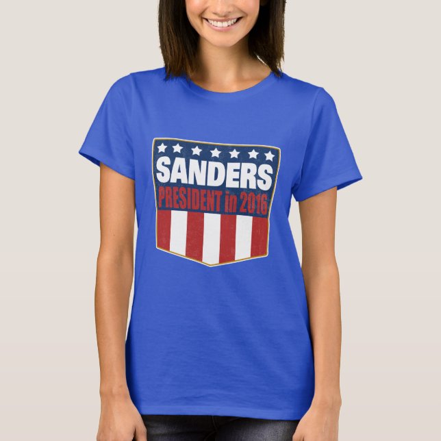 T-shirt Président de ponceuses de Bernie en 2016 (Devant)