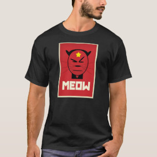 T-shirt Président Mao de la Chine en tant que chat