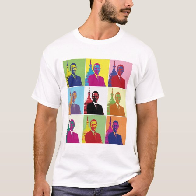 T-shirt Président Obama Pop Art (Devant)