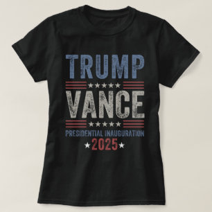 T-shirt Président Trump Vance Jour d'inauguration 2025 Éta
