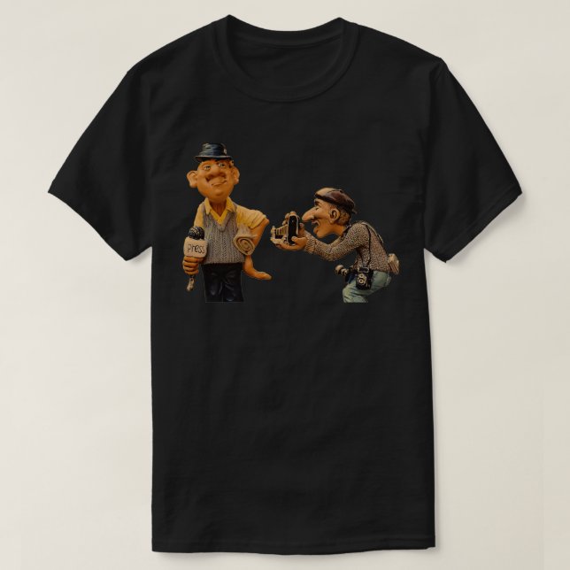 T-shirt Press Photographer interview news (Design devant)