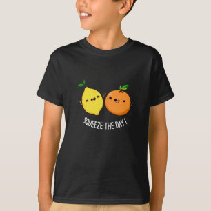 T-shirt Pressez Le Jour Fruit Positif Pun Fruit Dark BG