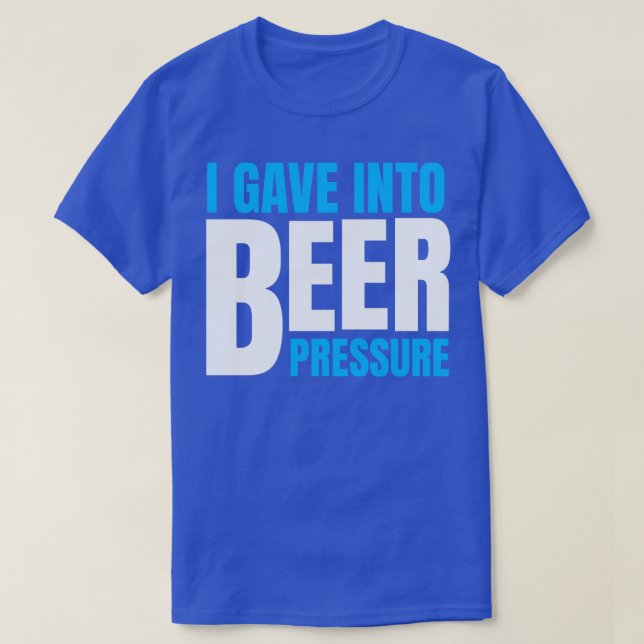 T-SHIRT PRESSION DE BIÈRE HUMOUR (Design devant)
