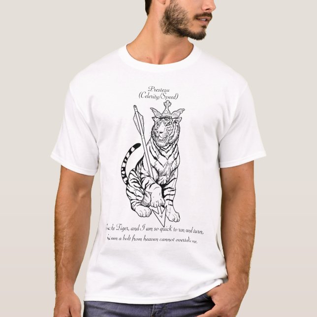 T-shirt Presteza : Le tigre (Devant)