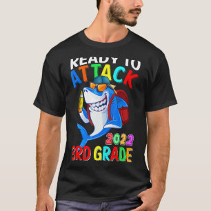T-shirt Prêt À Attaquer Le Requin De 3E Année De Retour À
