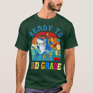 T-shirt Prêt à attaquer le requin de 3e année de retour à 