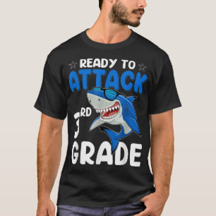 T-shirt Prêt à attaquer le requin de 3e année Enseignants 