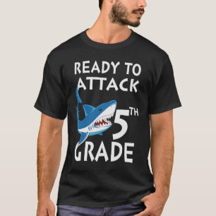 T-shirt Prêt à attaquer le requin de 5e année