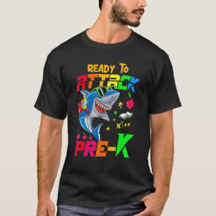 T-shirt Prêt À Attaquer Les Vêtements Pré K Retour À L'Éco
