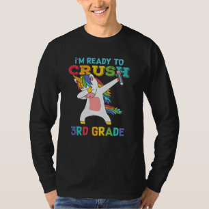 T-shirt Prêt à déchirer la 3e année Licorne Mignonne Écoli