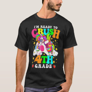 T-shirt Prêt À Écraser 4E Qualité Cute Unicorn Retour À Sc