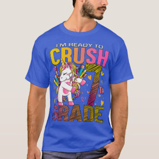 T-shirt Prêt à écraser 7e année de retour à l'école Un