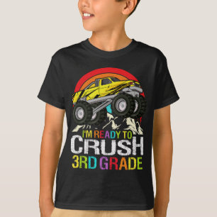 T-shirt Prêt à écraser camion monstre de 3e année