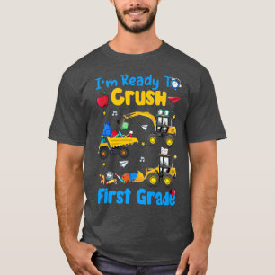 T-shirt Prêt À Écraser La Construction De Camions De Premi