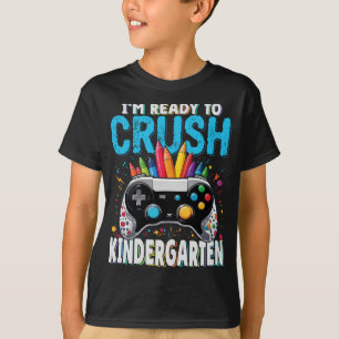 T-shirt Prêt à écraser la maternelle Joueur Retour à l'éco
