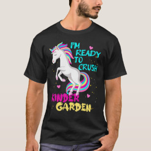 T-shirt Prêt À Écraser La Maternelle Unicorne Premier Jour