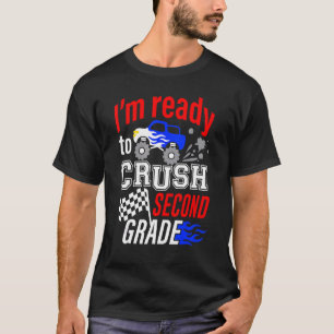 T-shirt Prêt à écraser le Camion Monster de 2e année