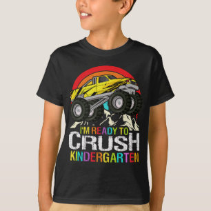 T-shirt Prêt À Écraser Le Camion Monster De L'École De mat