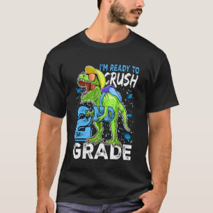 T-shirt Prêt à écraser le dinosaure T Rex de 2e année Reto