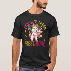 T-shirt Prêt À Écraser Le Préscolaire Retour À L'École Uni