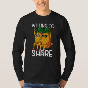 T-shirt Prêt À Partager Couple Swinger À L'Extérieur Du Pi