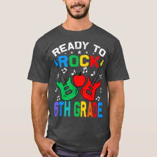 T-shirt Prêt À Remonter La 6E Année À L'École Guitare Prem