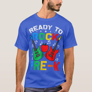 T-shirt Prêt À Renvoyer Le Pré-K À L'École Guitare