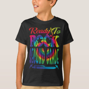 T-shirt Prêt À Retourner La Deuxième Année À L'École Tie D