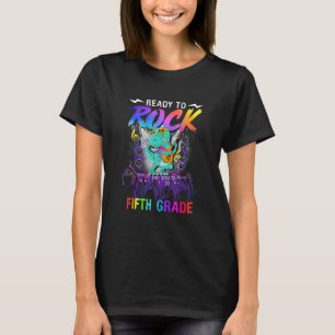 T-shirt Prêt à Rock Cinquième année Dinosaure Guitare Reto