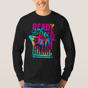 T-shirt Prêt À Rouler La 4E Année À L'École Tea Tea Tea Te