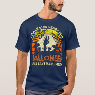 T-shirt Prêt pour Halloween depuis Dernier Halloween Zombi