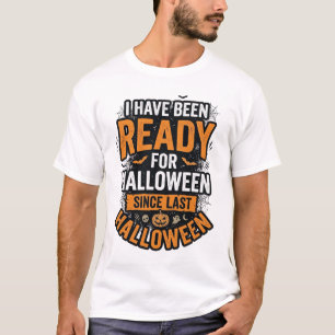 T-shirt Prêt pour Halloween Vintage Chemise Épouvante Desi
