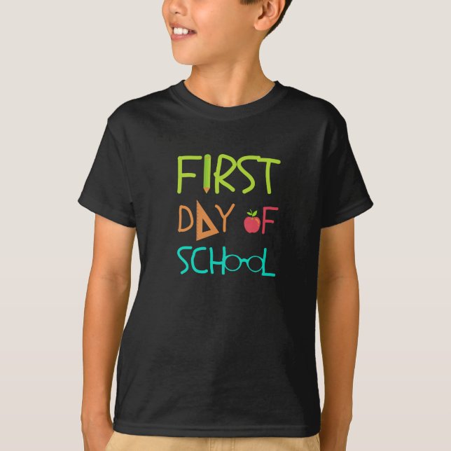T-shirt prêt "Retour à l'école" (Devant)