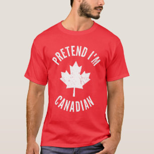 T-shirt Prétendre que je suis la fête du Canada Halloween