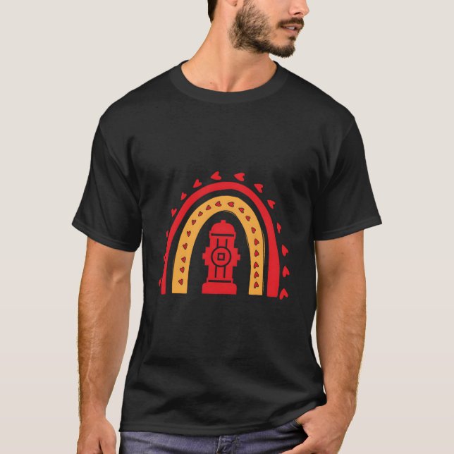 T-shirt Prétendre Que Je Suis Pompier Hydrant Lazy Hallowe (Devant)